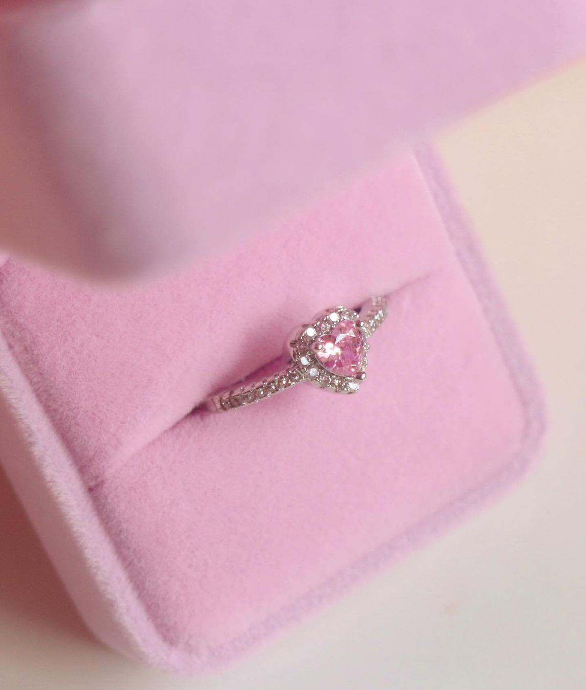 Raira Pink Heart Solitaire Ring โ Symbol of Love