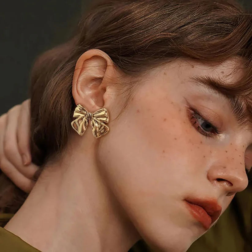 RAIRA Bow Anti Tarnish  Stainless steel Earrings For Women's & Girl's