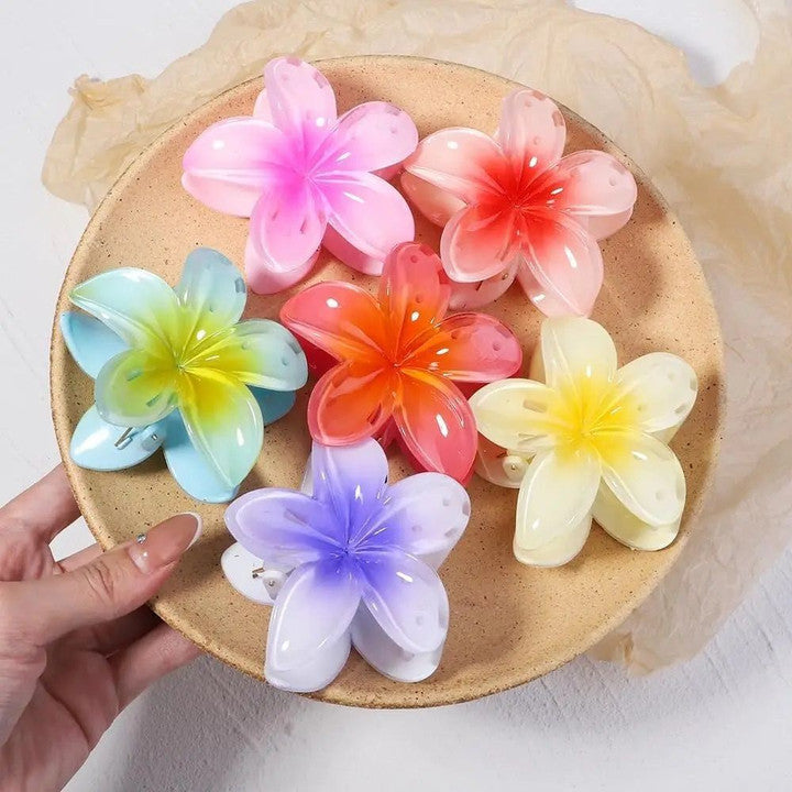 Raira Floral Hair Clips, Colorful Flower Design, Versatile Hair Accessory For Women & Girls