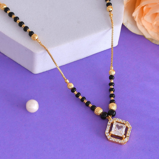 RAIRA Sparkling Elegance Gold Plated Mangalsutra