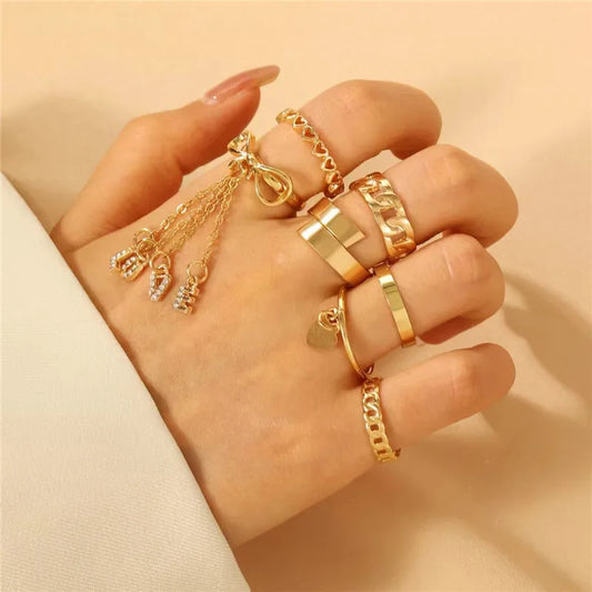 RAIRA 1 Set Retro Baroque Style Letter Flower Butterfly Alloy Epoxy Plating Inlay Artificial Pearls Artificial Diamond K Gold Plated White Gold Plated Women's Open Rings