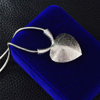 Heart of Ocean Pendant Crystal Gemstone Pendant Silver Chain Necklace for Women Girls