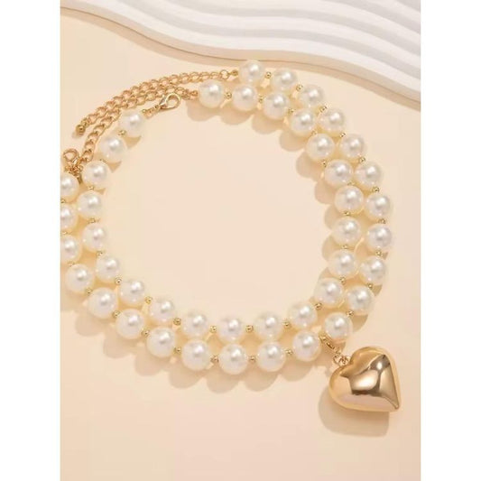 RAIRA Queen of Hearts Choker Layered Necklace Set 
(One Size)