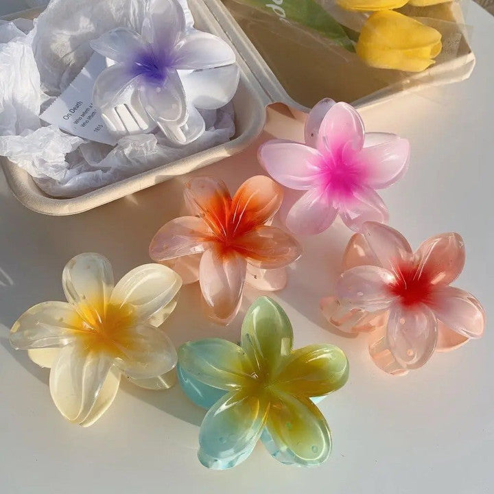 Raira Floral Hair Clips, Colorful Flower Design, Versatile Hair Accessory For Women & Girls