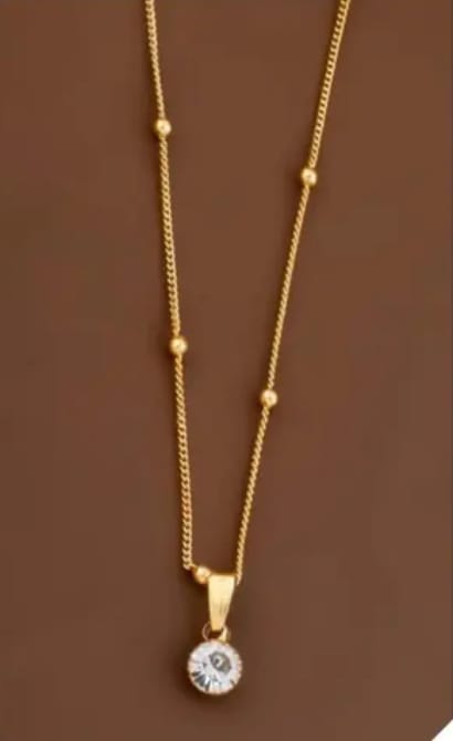 RAIRA Elegant Gold Platted Trendy Pendants In Allure Chain For Women & Girl's