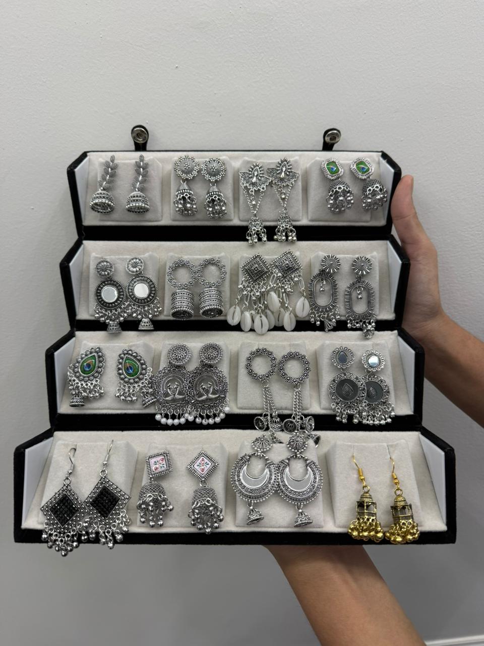 16 pair Jhumka with Box 