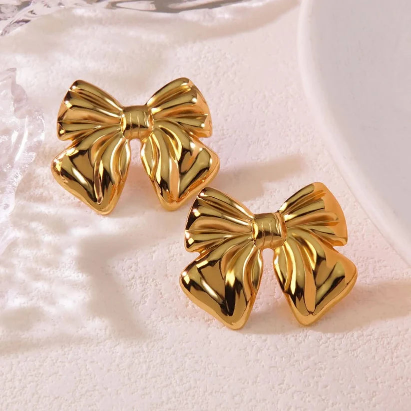 RAIRA Bow Anti Tarnish  Stainless steel Earrings For Women's & Girl's