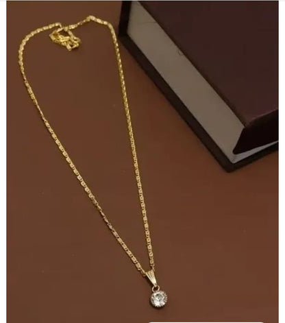 RAIRA Elegant Gold Platted Trendy Pendants In Allure Chain For Women & Girl's