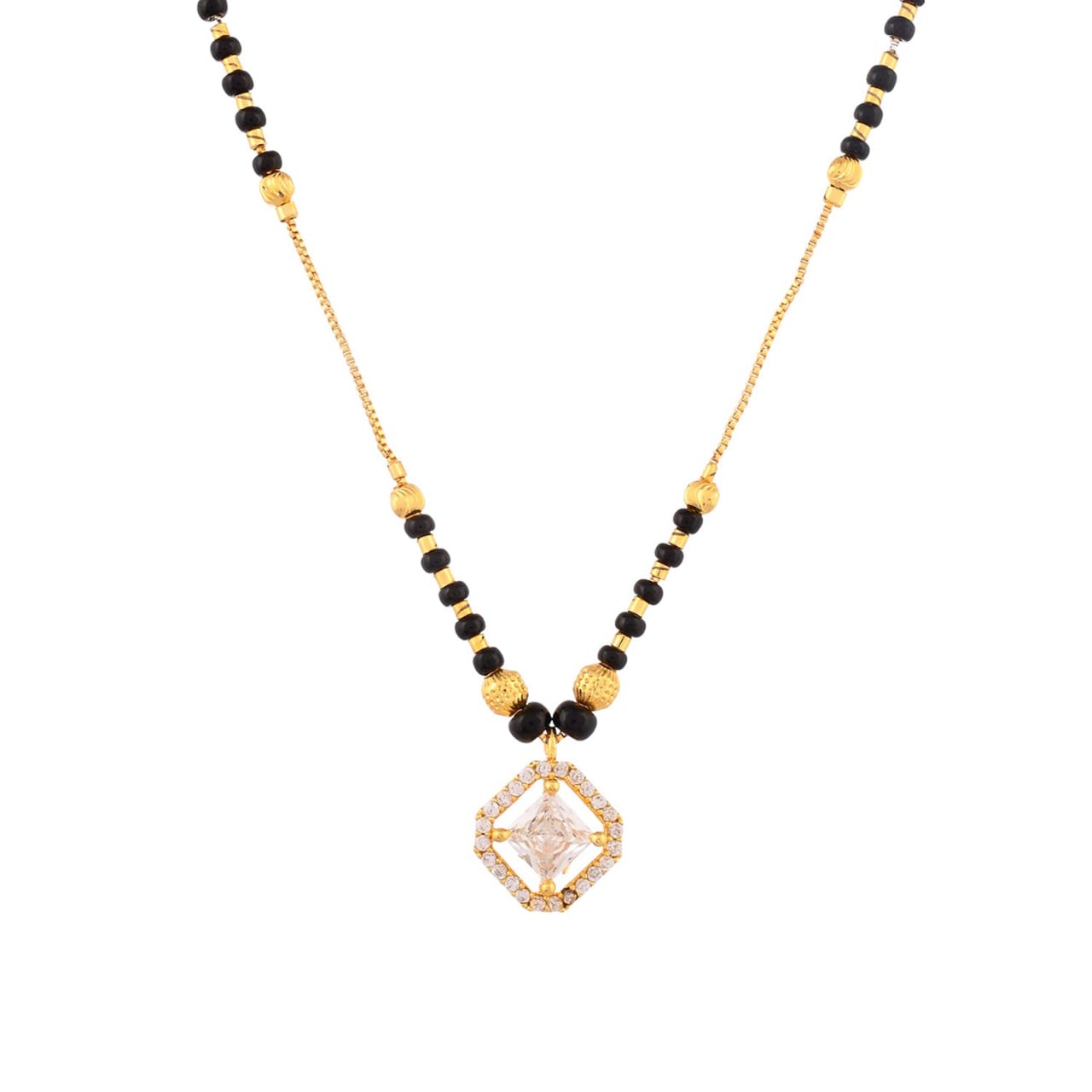 RAIRA Elegant Diamond-Cut Mangalsutra – Symbol of Timeless Love