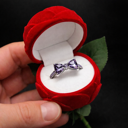 Bow Ring with Rose Box