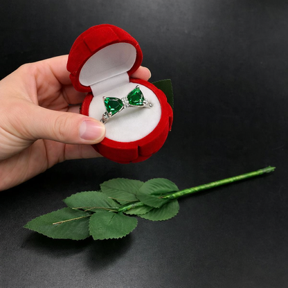 Bow Ring with Rose Boxing