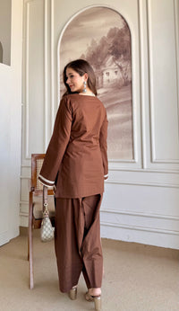 Coffee Farshi Suit Set