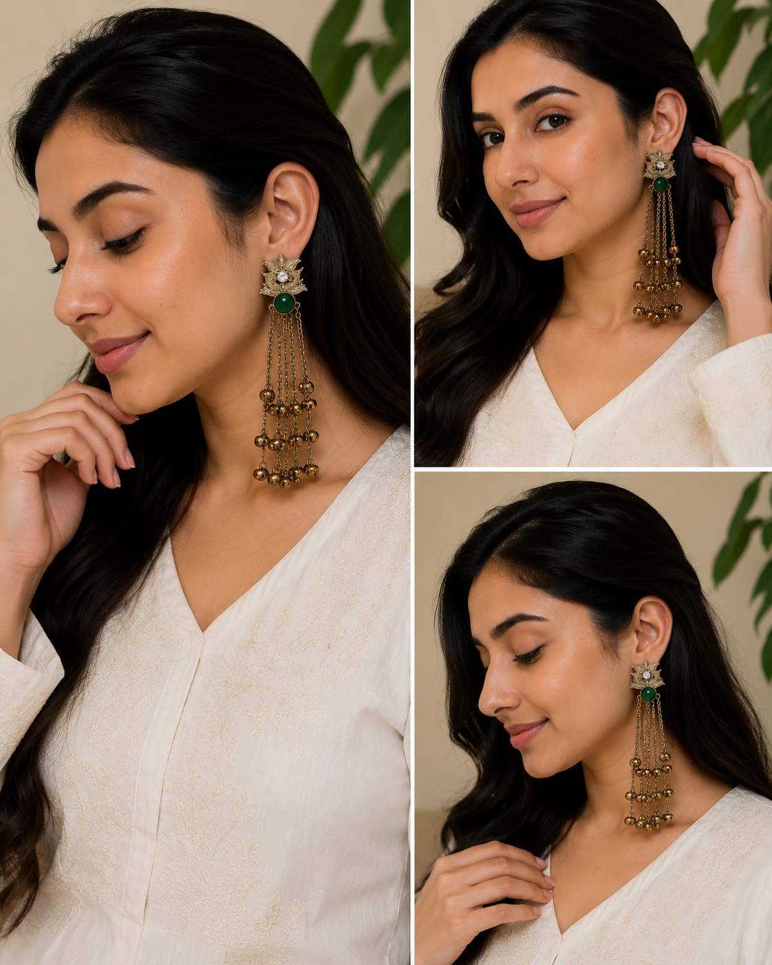 Green kashmiri Earring