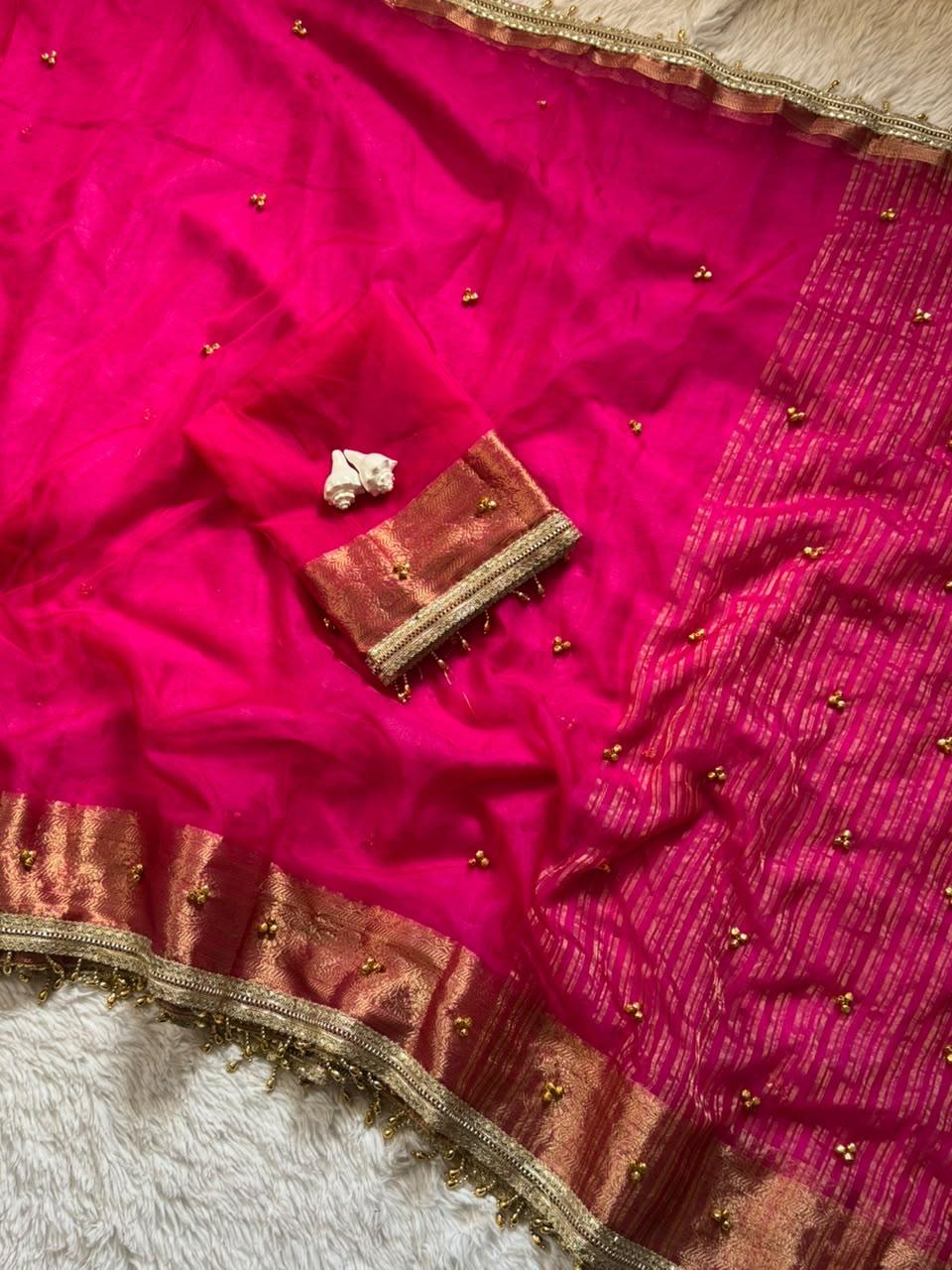 Gungroo Saree Karwa Chauth