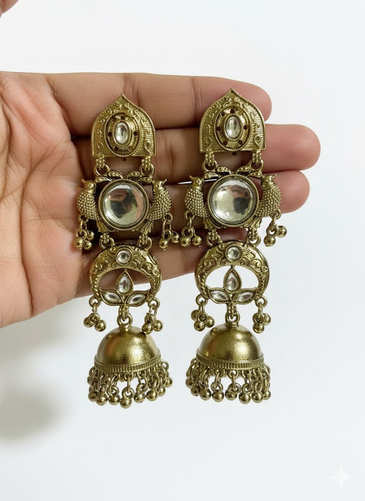 Kashmiri Jhumka Earrings for Women