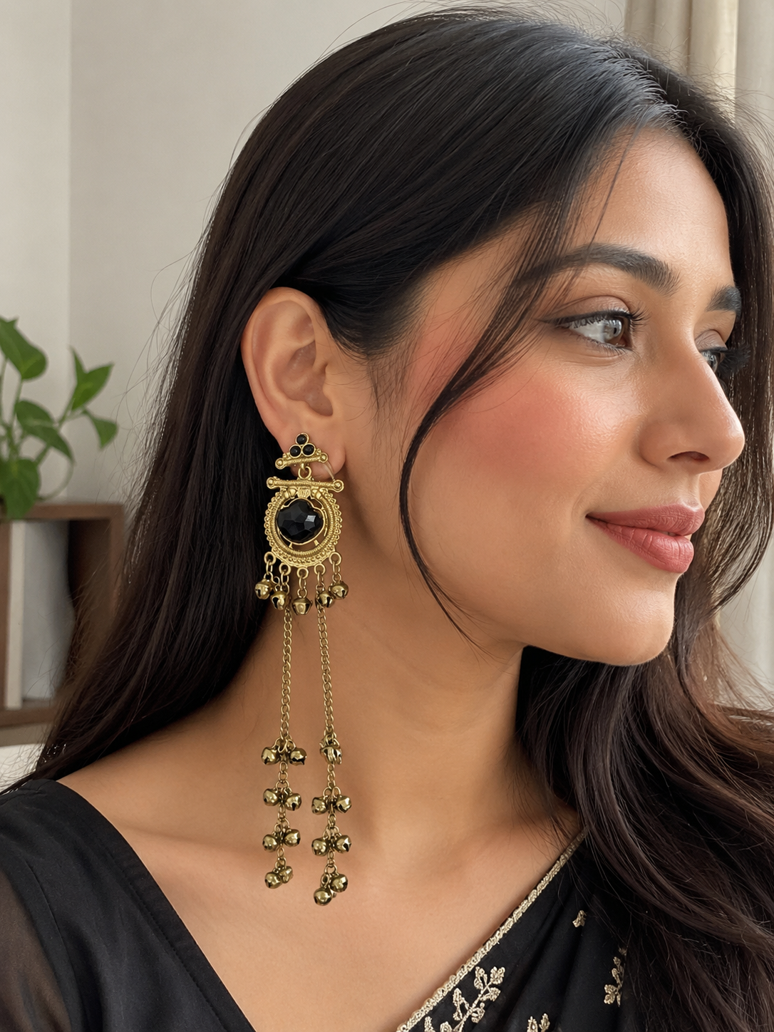 Kashmiri Long Chain Earring
