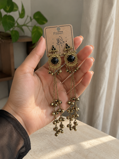 Kashmiri Long Chain Earrings