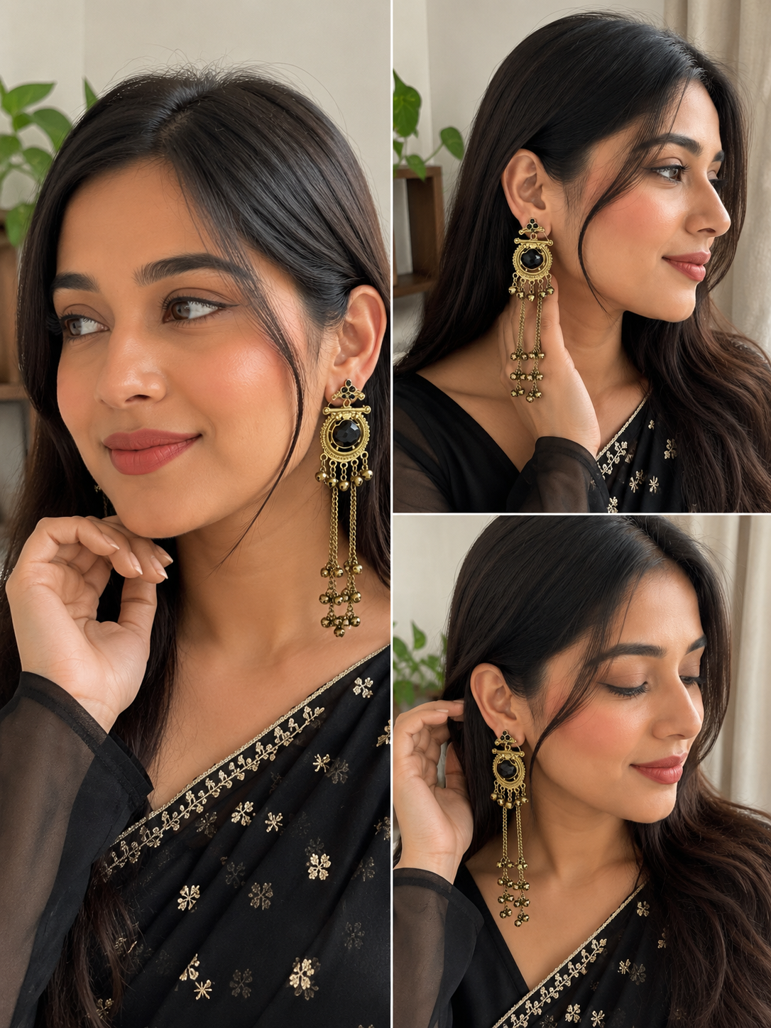 Kashmiri Long  Earrings