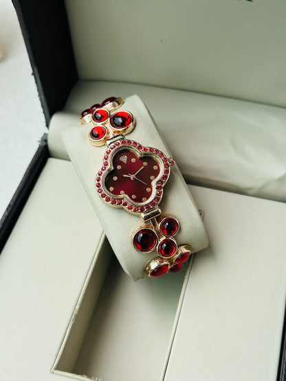❤️ RAIRA Royale Ruby Heart Luxury Watch Bracelet ❤️ Watches For Women & Girl's