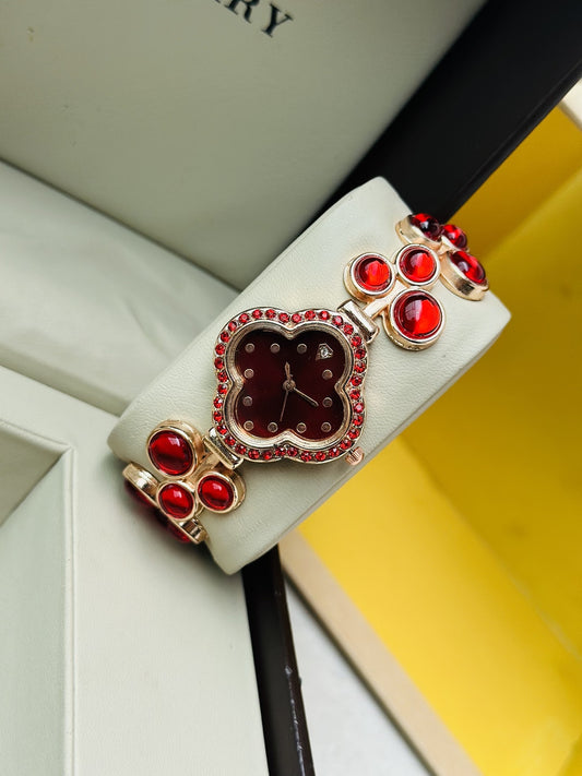 ❤️ RAIRA Royale Ruby Heart Luxury Watch Bracelet ❤️ Watches For Women & Girl's