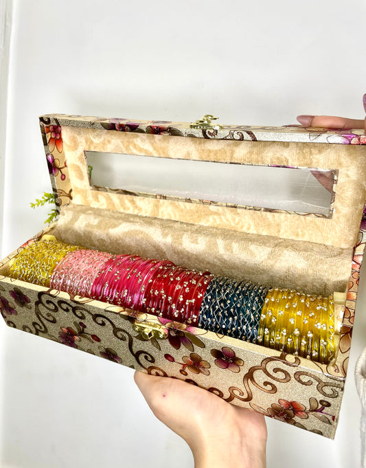 Raindrop Glass Bangles set