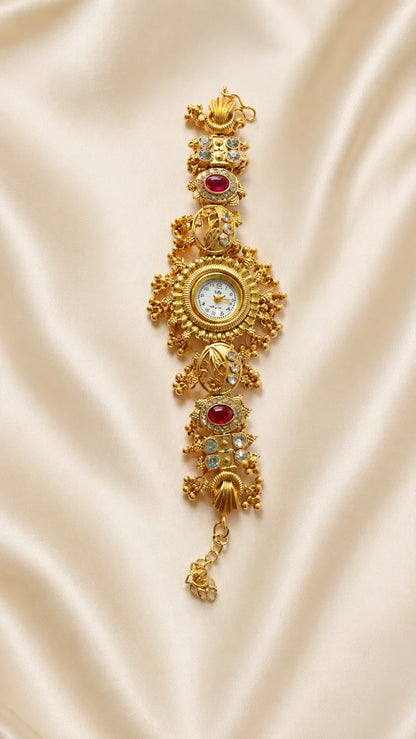 Kashmiri Watch Rakhi Gift For Sister Bhabhi