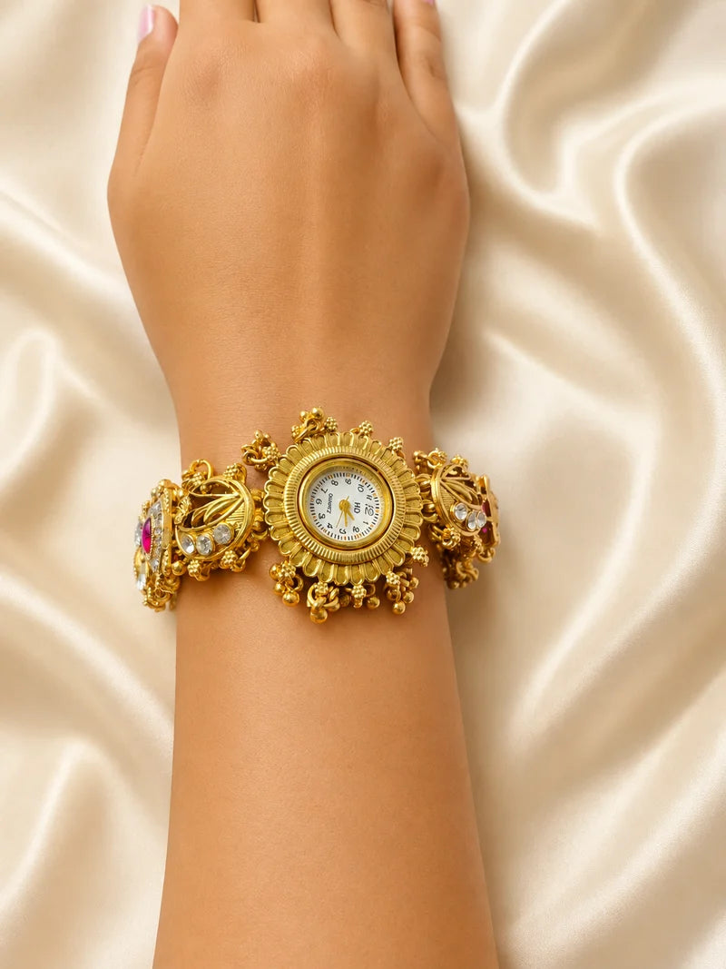 Kashmiri Watch Rakhi Gift For Sister Bhabhi