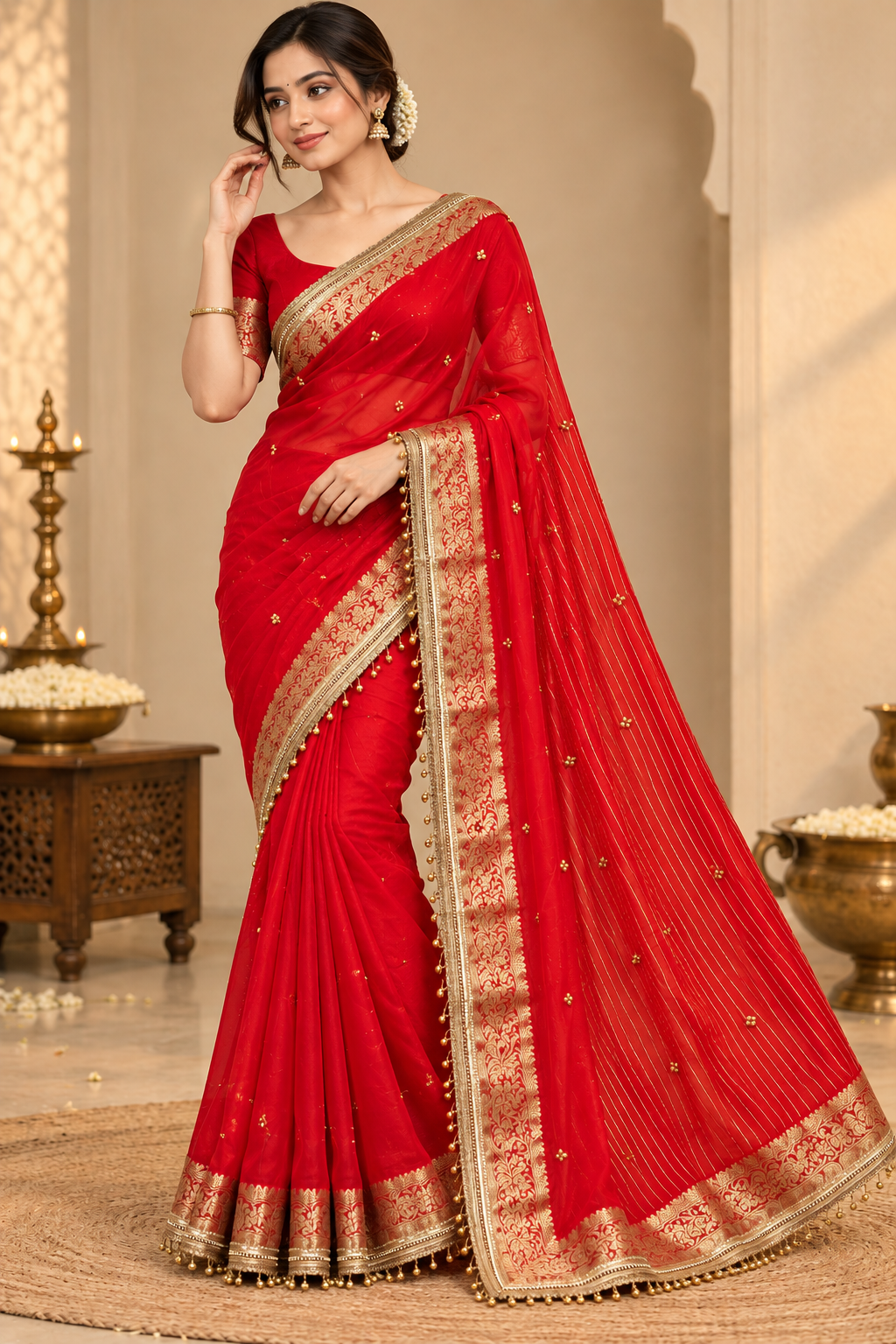 Viral Gungroo Saree | Karwa Chauth