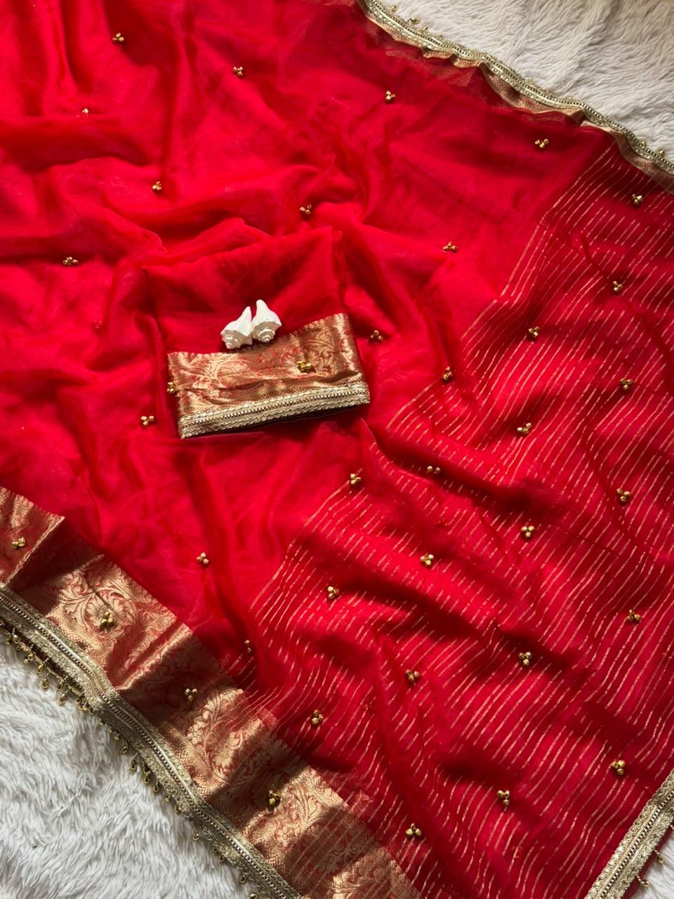 Viral Gungroo Saree for Karwa Chauth