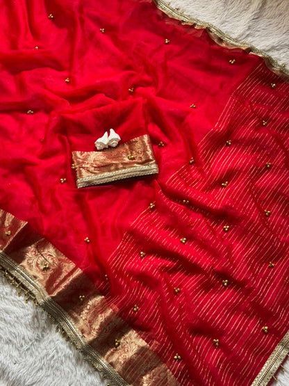 Viral Gungroo Saree for Karwa Chauth