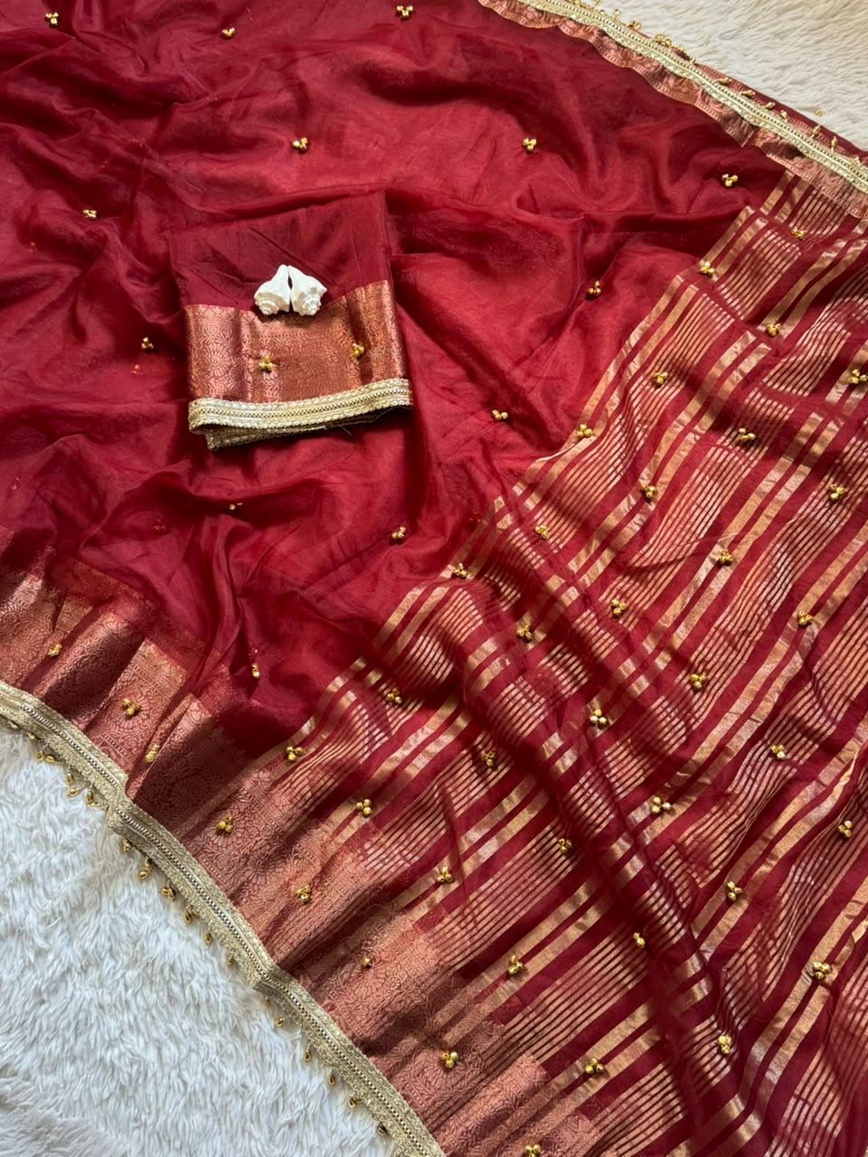 Viral Gungroo Saree for Karwa Chauth