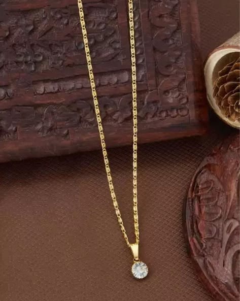 RAIRA Elegant Gold Platted Trendy Pendants In Allure Chain For Women & Girl's