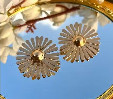 RAIRA Trending metal hollow flower female catwalk style, Earring for Women & Girl's