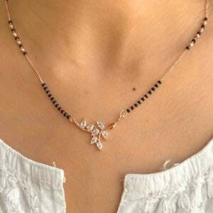 RAIRA “Vanya” Elegant Leaf Motif Mangalsutra Necklace