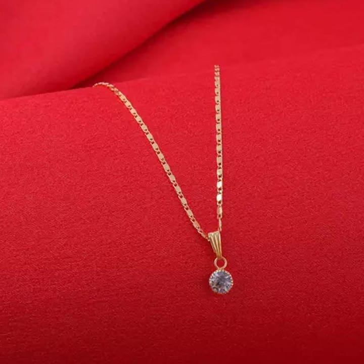 RAIRA Elegant Gold Platted Trendy Pendants In Allure Chain For Women & Girl's