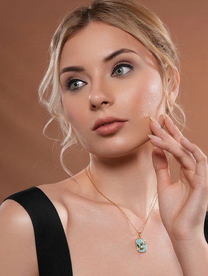 RAIRA Lilybud Pearl ,Blooming Pearl Pendant Necklace For Women's & Girl's