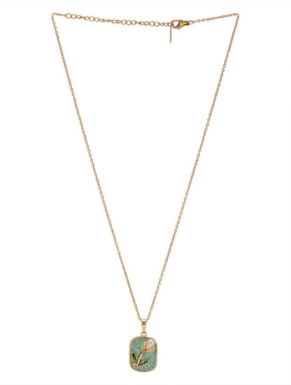 RAIRA Lilybud Pearl ,Blooming Pearl Pendant Necklace For Women's & Girl's