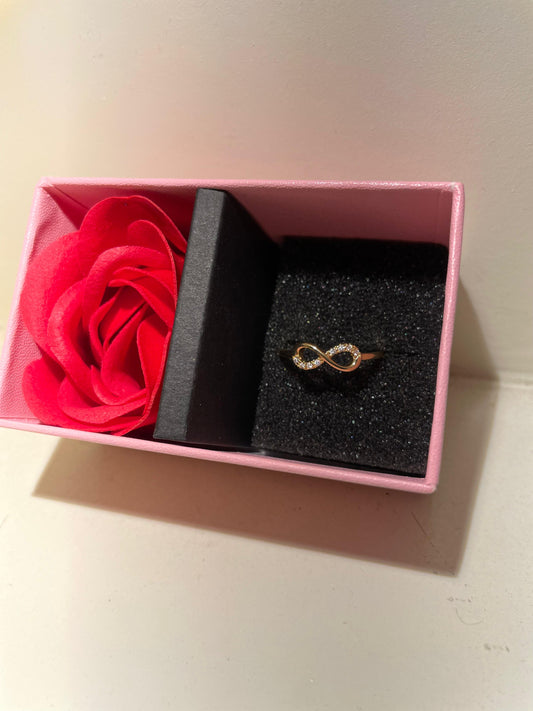 RAIRA Infinity Ring Infinity Engagement Rings Women 14K Gold Plated