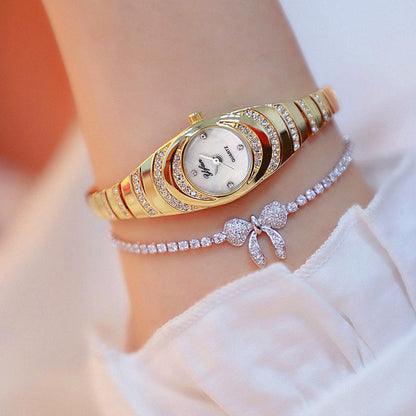 RAIRA Fashion Women Watch Delicate Rhinestone, Gold Rose Gold Luxury Ladies Wrist Watch