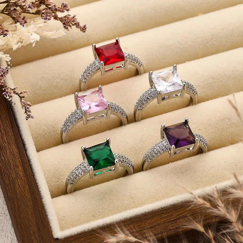 RAIRA Pink Blind Date Bling Solitaire Ring For women's & Girls