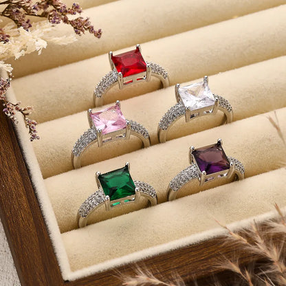 RAIRA Pink Blind Date Bling Solitaire Ring For women's & Girls