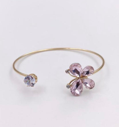 RAIRA Butterfly Bracelet For women & Girls Gold Plated Petite Adjustable Bracelet