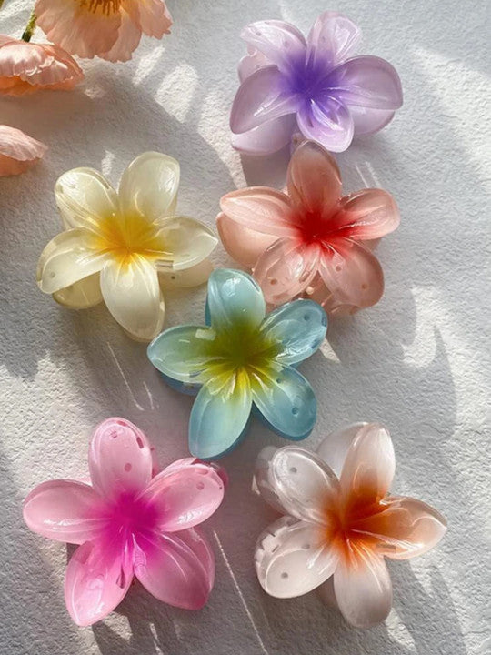 Raira Floral Hair Clips, Colorful Flower Design, Versatile Hair Accessory For Women & Girls