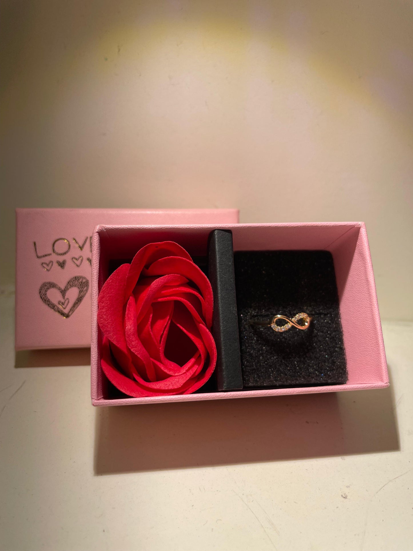 RAIRA Infinity Ring Infinity Engagement Rings Women 14K Gold Plated