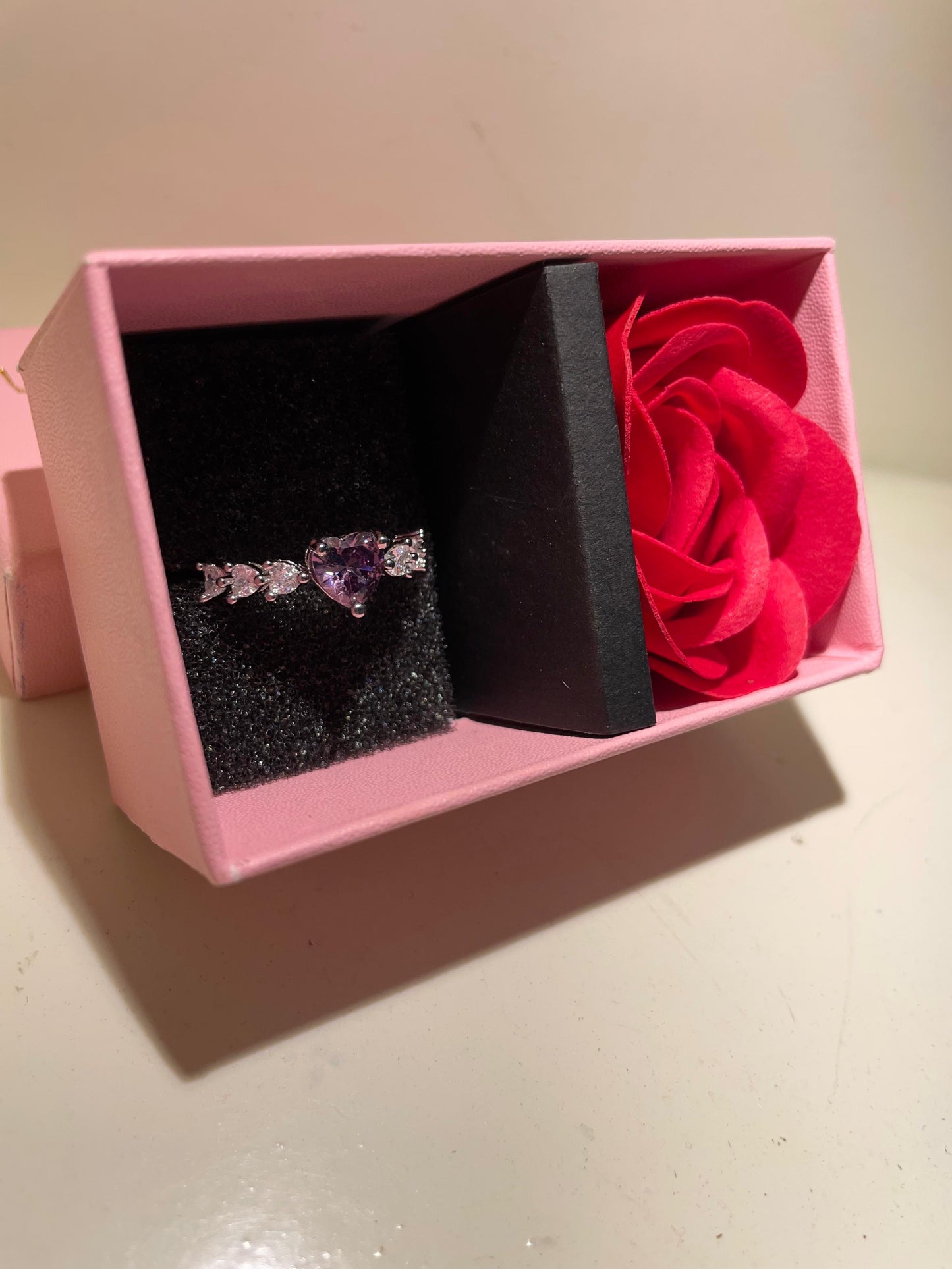 RAIRA Frozen Heart Ring - purple For Women & Girls