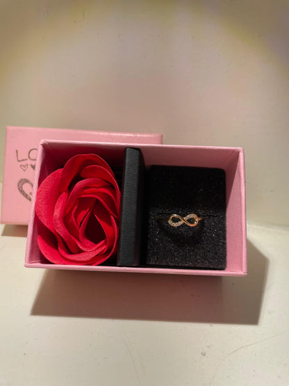 RAIRA Infinity Ring Infinity Engagement Rings Women 14K Gold Plated