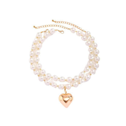 RAIRA Queen of Hearts Choker Layered Necklace Set 
(One Size)