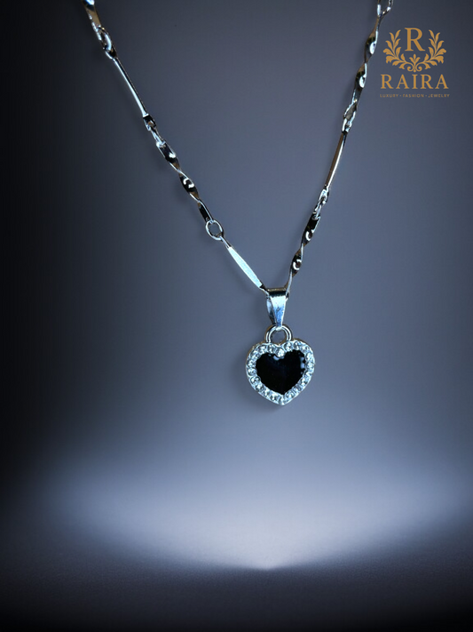RAIRA  Valentine Gift for Girlfriend/Wife Heart of Ocean Pendant Necklace for Womens & Girls