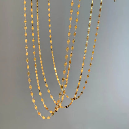 RAIRA Gold Necklace for Women, 14k Gold Plated Choker Dainty Layered Necklaces, Silver Necklace for Women 14k White Gold Plated Dainty Layered Necklaces