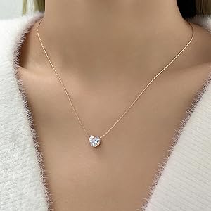RAIRA Gold Plated Heart Gemstone Necklace